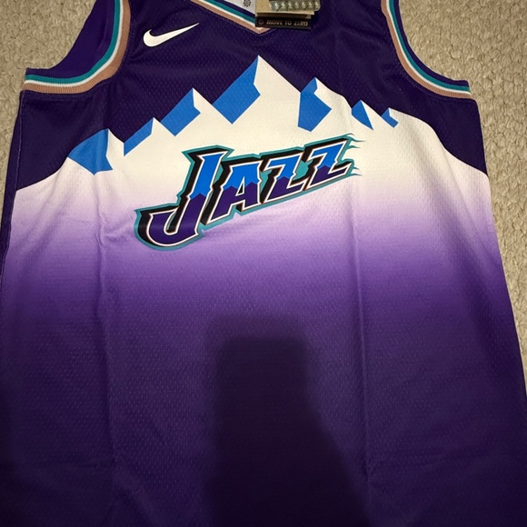 Nike NBA Jordan JAZZ BASKETBALL Purple Jersey City Edition Size S NWT - Picture 6 of 10